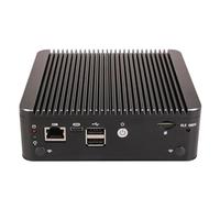 UDPTCP Small Form PC Office Home Business/Desktop Computer Pentium 4417U Processor NO RAM NO SSD,Fanless Mini PC with Quad 2.5G LAN,Support 4K Triple Display/SIM Card Slot/2 SATA/2 * DDR3 M.2 NVMe