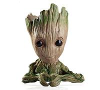 Udream Groot Plant Pot Flowerpot Cartoon Flowerpot Figures Cute Model,6 x4 inch Groot Succulent Planter Cute Green Plants Flower Pot with Hole Pen Pot Best Gifts for Kids