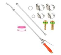 UDSKNV[KSL Replacement Sprayer Wand, 41 INCH Pump Sprays Wand with Stainless Steel Extension Tubes, 1/4" 3/8" Brass Barbs Garden