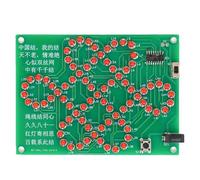 UDSKNV[KSL Soldering Practice School Teaching Circuit Board Led Flowing Light Chinese Knot DIY Electronic Kit Fun Welding Kit 5V