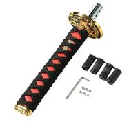 UDSKNV[KSL Universal JDM 200mm Samurai Sword Shift Knob with Adapter- Universal JDM Samurai Knife Shift Knob Kit Black