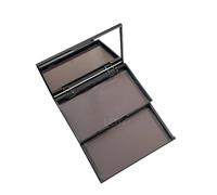 UDTIP 2-layer empty magnetic makeup palette with mirror, includes 20 adhesive metal sticker for storing eyeshadow or cosmetics. Compact and portable design measuring 4.88 x 2.99 inches, Black