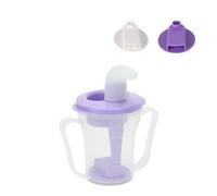UDXFYS Anti Choking Cup, Dysphagia Regulating Drinking Cup, Can Dispense 5cc or 10cc Liquid, Assistive Devices Liquids Only, Choke Prevention Drinking Cup for Parkinson's and Dysphagia Etc purpleA