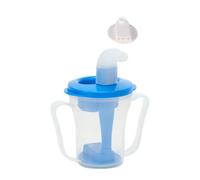 UDXFYS Anti Choking Cup, Dysphagia Regulating Drinking Cup, Can Dispense 5cc or 10cc Liquid, Assistive Devices Liquids Only, Choke Prevention Drinking Cup for Parkinson's and Dysphagia Etc blueA