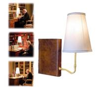 UDXFYS bookshelf lamp for library shelf with Bulb, Classic Literary bookshelf library light, Modern bookcase lamp Vintage book lamp decor for Office Home Bedroom Bookshelf