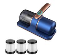 UDXFYS Pure Sleepy Bed Vacuum, Puresleepy Pro Mattress Vacuum, Low Noise Handheld Vacuum, UV Cordless Mattress, Mattress Cleaner Machine Deep Cleaner with Uv-C Light for Bedding Sofas Carpets blue