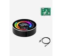 UEAIDISP ESP32-C3 Round Knob Display 1.28 Inch 240×240 IPS TFT esp32 Development Board with Display for LVGL WiFi BLe Uart Rotary (Black)
