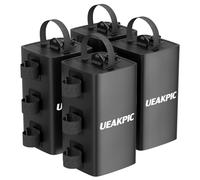 UEAKPIC Gazebo Weights, 88 LBS Gazebo Water Weights, Black, 10L x 4