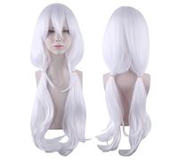 Uearlid Anime Wig Cosplay Angie Yonaga Wig,White Long Wig,Costume Halloween Wig,for Halloween,Costume Party,Anime Show,Cosplay Event,Concerts Cosplay Anime Wig Coser