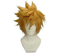 Uearlid Anime Wig Kingdom Hearts Cosplay Ventus Wig,Short Golden Brown Wig,Costume Halloween Wig,For Halloween,Costume Party,Anime Show,Cosplay Event,Concerts Cosplay Anime Wig Coser