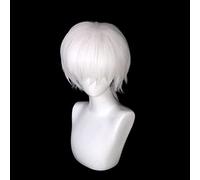 Uearlid Anime Wig To Your Eternity Cosplay Fushi Wig,Short White Wig,Costume Halloween Wig,For Halloween,Costume Party,Anime Show,Cosplay Event,Concerts Cosplay Anime Wig Coser