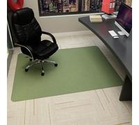 UEAUY Gaming Chair Mat Non Slip Floor Protector Office Chair Mat Rectangular Office Hardwood Floor Chair Mat Green 55" X 36"