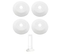 UEAVOID Heating Pipe Rosettes, Pack of 4, Diameter 100 mm, Pipe Cover for Heating, Water & Gas Pipes, Wall & Floor, Hides Pipe Openings and Provides a Neat Finish.