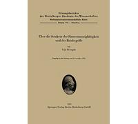 Über die Struktur der Sinnesmannigfaltigkeit und der Reizbegriffe