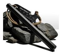 überleben Hexå Fire Starter | 6” x 1/2” thick Hexagon Bushcraft Fire Steel | 20,000 Strikes | Survival Ferro Rod | Multi-tool Striker & Full Grain Leather Lanyard