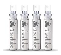 Überlube Good-to-go Travel Lube Refills | Latex-Safe Natural Silicone Lube for Sex with Vitamin E | Unscented, Flavorless, Zero Residue, Works Underwater - Four 15ml Refills (60ml Total)