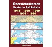 Übersichtskarten der Deutschen Reichsbahn 1948 - 1959 - 1969 - 1976 - 1990: [Übersichtskarte 1969 zum Kursbuch der Deutschen Bundesbahn und der Deutschen Reichsbahn von gesamt Deutschland]