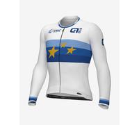 UEC Champion Europe 2026 PRS 1000 long sleeve jersey white blue - M