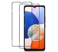 UEEBAI 2 Packs Screen Protector for Samsung Galaxy A14 5G, Tempered Glass HD Clear Sensor Protection Upgrade 9H Hardness Case Friendly Easy Installation Bubble Free Glass Full Coverage Tempered Film