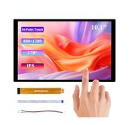 UeeKKoo 10.1inch DSI LCD, 10-Point Capacitive Touch Screen Compatible with Raspberry Pi 5/4B/3B+/3A+/CM5/CM4/CM3+/CM3/RK3506/RK3576/ESP32-P4, 800x1280 IPS Display Panel, DSI Interface