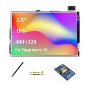 UeeKKoo 3.5inch Touch Screen Compatible with Raspberry Pi 5/Pi 4B/3B+/3B/Zero/Pi Zero 2W/Zero W/Zero WH/CM5/CM4, 480x320 IPS Display, 160° Viewing Angle, SPI Touch Port