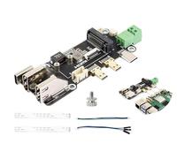 UeeKKoo Micro HDMI to HDMI Adapter with PCIe to M.2 NVMe 2230/2242, Compatible with Raspberry Pi 5,Two Power Supply Methods, Dual 4K Outputs, Easy to Connect HDMI Screens, High-Speed Reading/Writing