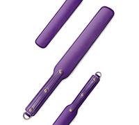 Ueemph 18 inch Riding Crop,Purple Leather Paddle,Super Durable Rug Paddles,Equestrian Crops（Purple）