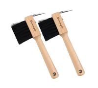 Ueemph Hoof Picks for Horses,Wooden Handle Hoof Pick with Brush，Sturdy and Durable，Excellent Texture (2)