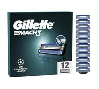 Gillette Mach3 Razor Blade Refills – 12 Count – Compatible with Mach3 Razors for Men