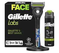 UEFA Champions League Special Edition GilletteLabs With Exfoliating Bar | Razor For Men, 1 Handle - 1 Blade, Includes Premium Magnetic Stand