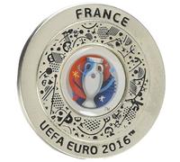 UEFA EURO 2016 - Official Product Pin Silver With Round Logo Emblem Cutting