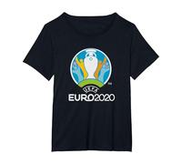 UEFA Euro 2020 "Logo T-Shirt, Women's Plus, Black, 6X