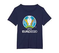 UEFA Euro 2020 "Logo T-Shirt, Women's Plus, Navy Blue, 5X