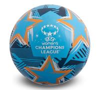 UEFA Officially Licensed Women's Champions League Game Ball - 9 Inch PVC Flyaway Merchandise, Inflatable to 9 inches, Collectible for Kids and Adults, Great Football Gift Idea, Blue