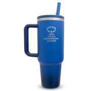 UEFA Women's Champions League 40oz, 1.13L Thermal Flask, UWCL | Officially Licensed, Water Bottle with Integrated Straw & Handle, Double-Wall Insulated Travel Mug, Stainless Steel, BPA Free
