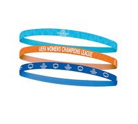 UEFA Women's Champions League Running Headbands 3-Pack - UWCL Officially Licensed Merchandise, Non-Slip Elastic Bands, Sports Headband for Football, Yoga, Running
