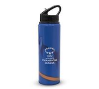 UEFA Women's Champions League Sports Water Bottle with Straw, 750ml - UWCL Officially Licensed Merchandise, Aluminium, Leakproof Design, BPA Free, Official UWCL Merchandise, Ideal Football Gift
