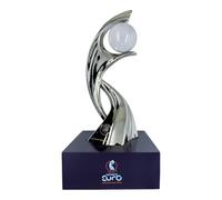 UEFA WOMEN'S EURO AMBALLCOM Trophy 45mm on Wooden Pedestal Miniaturized Trophy Replica 2025 Gold - Keepsake