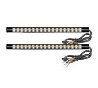 UEGDJWDW 16cm Motorcycle Brake Stop Light Strip 36 LED Universal Tail Lamp DRL Turn Signal Lights Car Motorbike Scooter Accessories Parts Brakes Lights