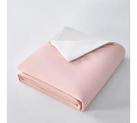 UEGFSIJRF Cooling Comforter Double-Sided Cold Tech Fabric Cooling Blanket for Night Sweats Hot Sleepers, Soft Breathable Silky Smooth Lightweight Summer Comforter(Pink2,200 * 230cm(80" x 90"))