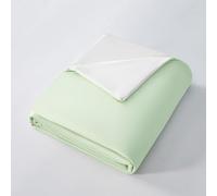 UEGFSIJRF Cooling Comforter Double-Sided Cold Tech Fabric Cooling Blanket for Night Sweats Hot Sleepers, Soft Breathable Silky Smooth Lightweight Summer Comforter(Green,200 * 230cm(80" x 90"))