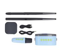 UEGFSIJRF Electric Air Drum Sticks Kit Portable Virtual Drum Set with Drumsticks Musical Instruments Kids Drummers (Negro)