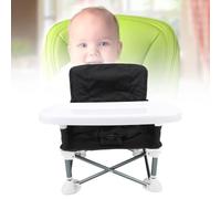 UEGFSIJRF Portable Folding Multifunctional Baby Outdoor Dining Seat for Camping Beach Lightweight Convenient Stylish Elegant (Negro)
