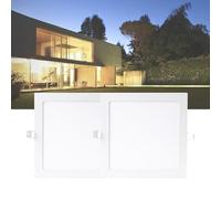 UEGFSIJRF Premium 5 Inch Recessed LED Ceiling Lights 2Pack, 6W 360LM White Panel Lighting, Highly Efficient Thermal Conductive Design for Bathroom(4500K,3W)