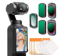 UEGOGO Magnetic Adjustable ND Filter Kit for DJI OSMO Pocket 3,Adjustable ND2-32, ND8, ND16, 1/4 Black Mist, CPL Polarizing Filters, Multi-Coated HD Optical Glass, Ultra Slim Aluminum Frame