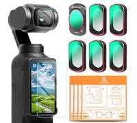 UEGOGO ND/PL Filter Set Compatible with DJI Osmo Pocket 3, 6 Pack Magnetic ND8+ND16+ND32+ND64+CPL+UV, Protection Polarizer Neutral Density Filters