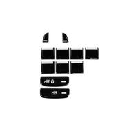 UEGVJIAS Compatible With Jaguar For XF X250 XK XKR XJ XJL X351 Black Button Sticker Car Interior Refinishing Trim Cover Dashboard Center Console(I for Window)