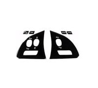 UEGVJIAS Compatible With Jaguar For XF X250 XK XKR XJ XJL X351 Black Button Sticker Car Interior Refinishing Trim Cover Dashboard Center Console(E for STEERING WHEEL)