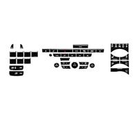 UEGVJIAS Compatible With Jaguar For XF X250 XK XKR XJ XJL X351 Black Button Sticker Car Interior Refinishing Trim Cover Dashboard Center Console(L for set 10-13)