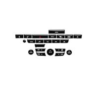 UEGVJIAS Compatible With Jaguar For XF X250 XK XKR XJ XJL X351 Black Button Sticker Car Interior Refinishing Trim Cover Dashboard Center Console(A for Climate)